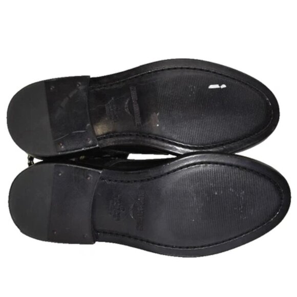 $650 Zadig & Voltaire Laureen Chain Embellished Leather Boot MOTO BLACK 39 (MG4) - Picture 6 of 7